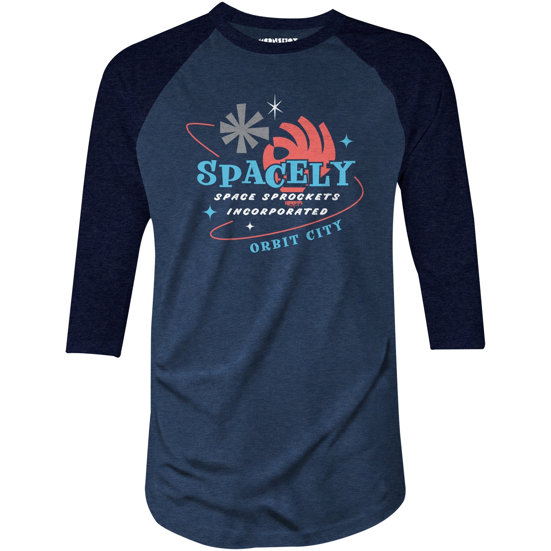 Spacely Space Sprockets - 3/4 Sleeve Raglan T-Shirt