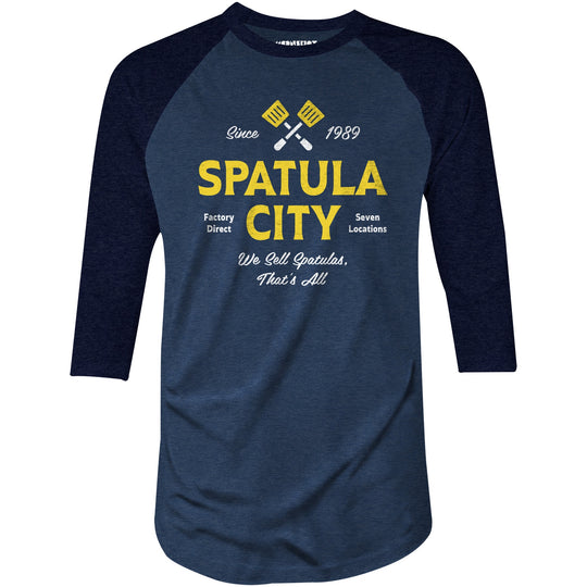 Spatula City - 3/4 Sleeve Raglan T-Shirt