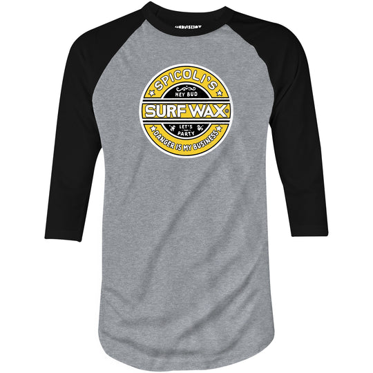 Spicoli's Surf Wax - 3/4 Sleeve Raglan T-Shirt