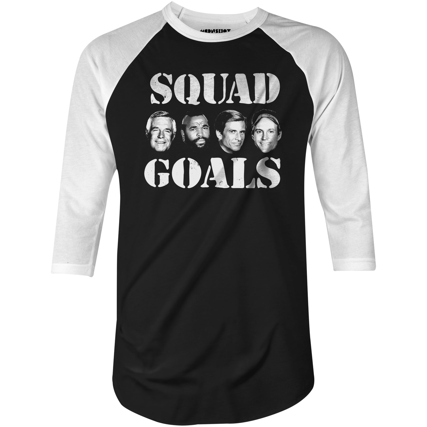 Squad Goals - A-Team - 3/4 Sleeve Raglan T-Shirt
