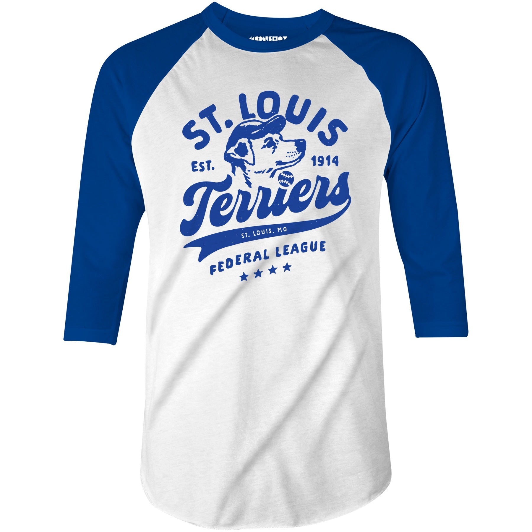 St. Louis Terriers - Missouri - Vintage Defunct Baseball Teams - 3/4 Sleeve Raglan T-Shirt