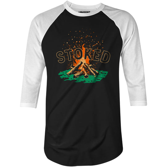 Stoked - 3/4 Sleeve Raglan T-Shirt