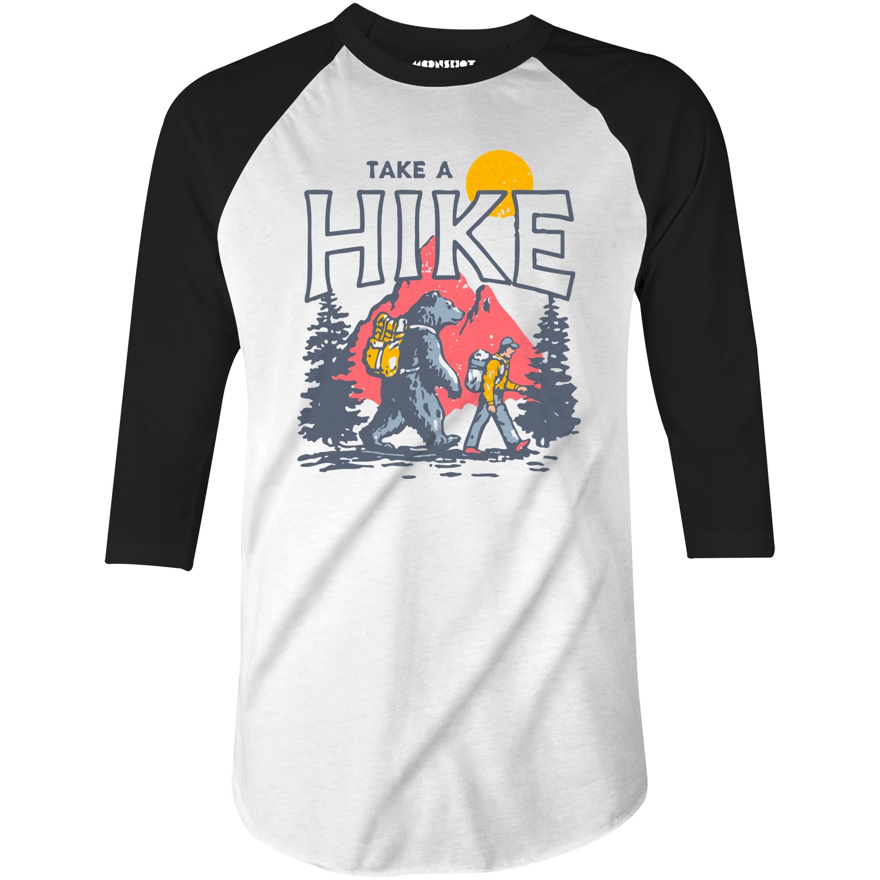 Take a Hike - 3/4 Sleeve Raglan T-Shirt