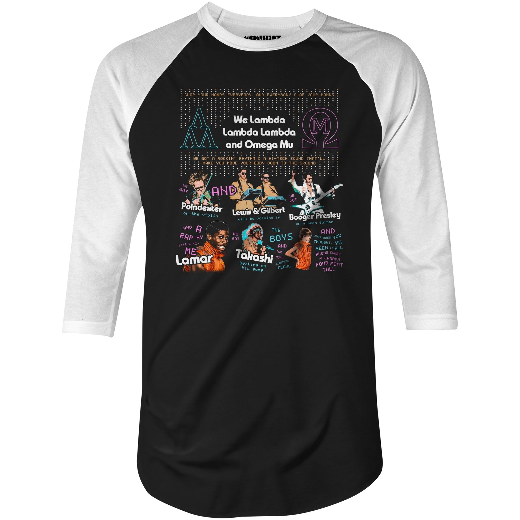 Nerds Talent Show - 3/4 Sleeve Raglan T-Shirt