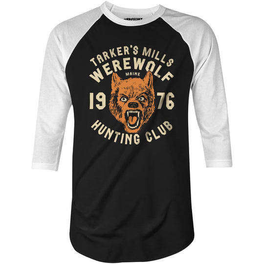 Tarker's Mills Werewolf Hunting Club - 3/4 Sleeve Raglan T-Shirt