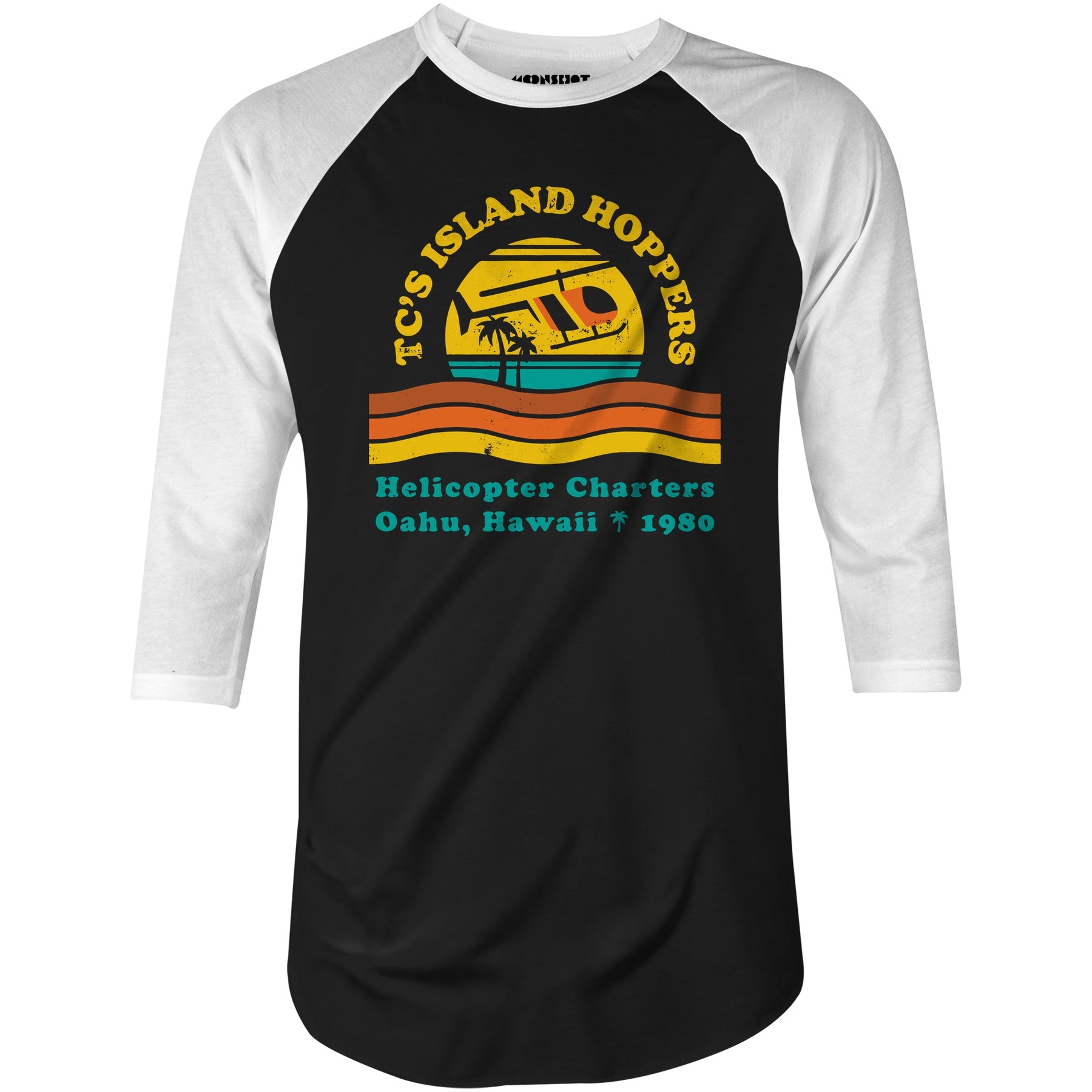 TC's Island Hoppers - 3/4 Sleeve Raglan T-Shirt