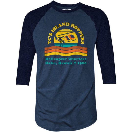 TC's Island Hoppers - 3/4 Sleeve Raglan T-Shirt