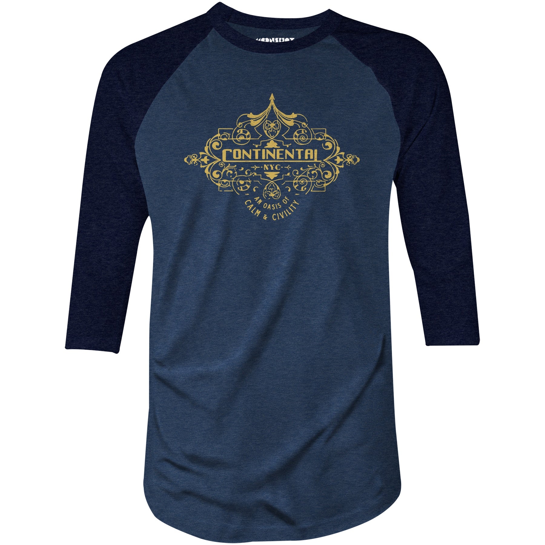 The Continental Hotel - John Wick - 3/4 Sleeve Raglan T-Shirt