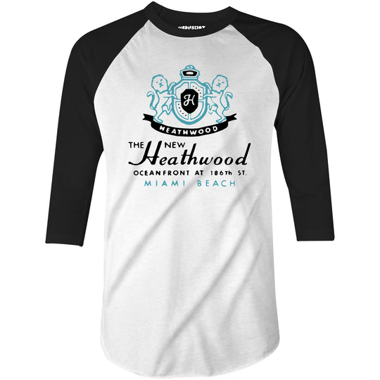The Heathwood - Miami, FL - Vintage Motel - 3/4 Sleeve Raglan T-Shirt