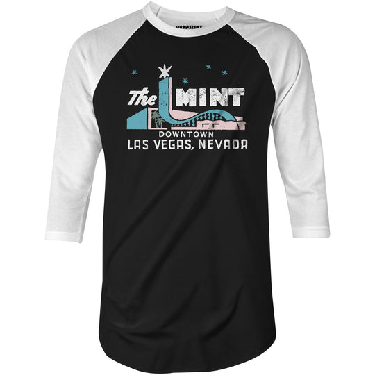 The Mint - Vintage Las Vegas - 3/4 Sleeve Raglan T-Shirt