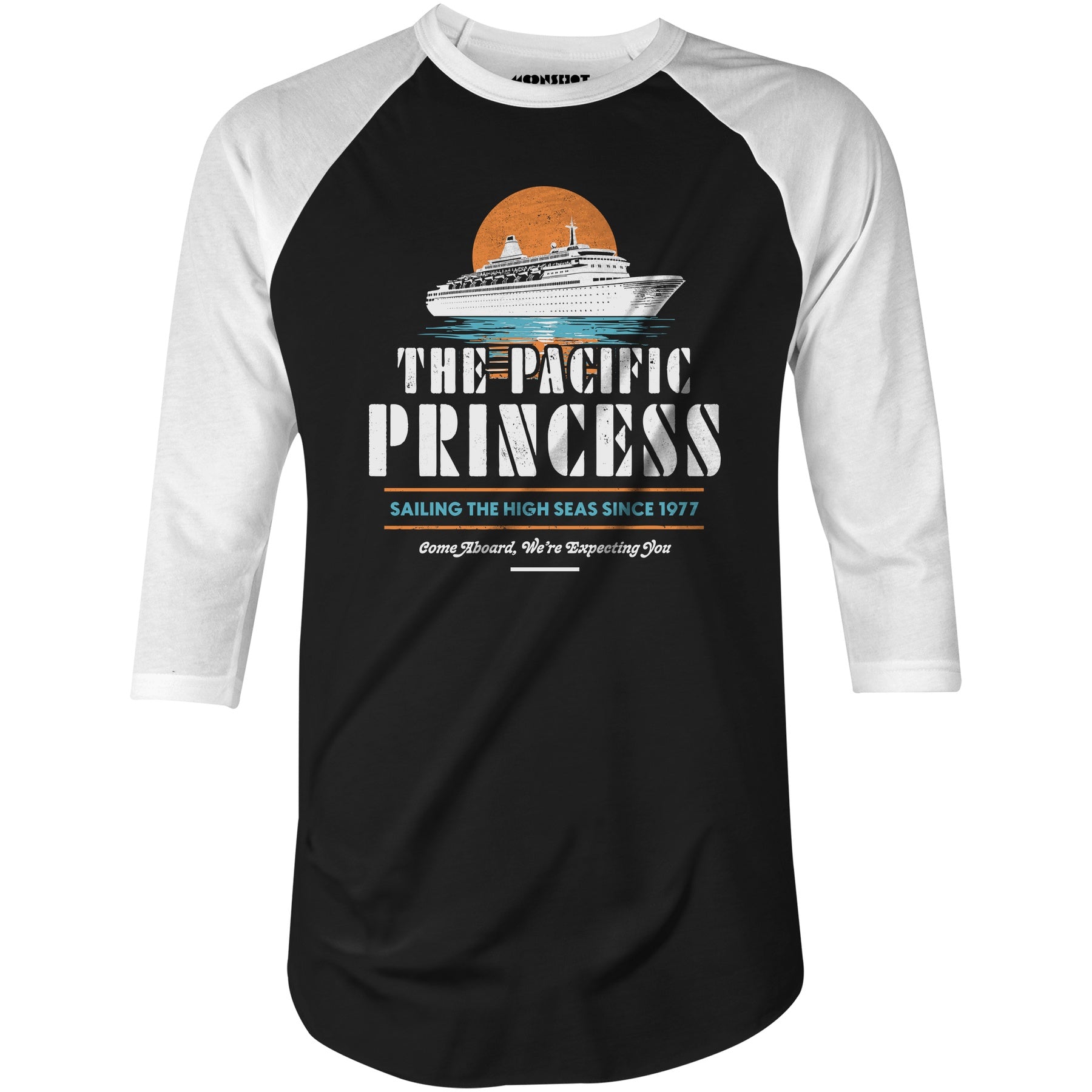 The Pacific Princess - 3/4 Sleeve Raglan T-Shirt