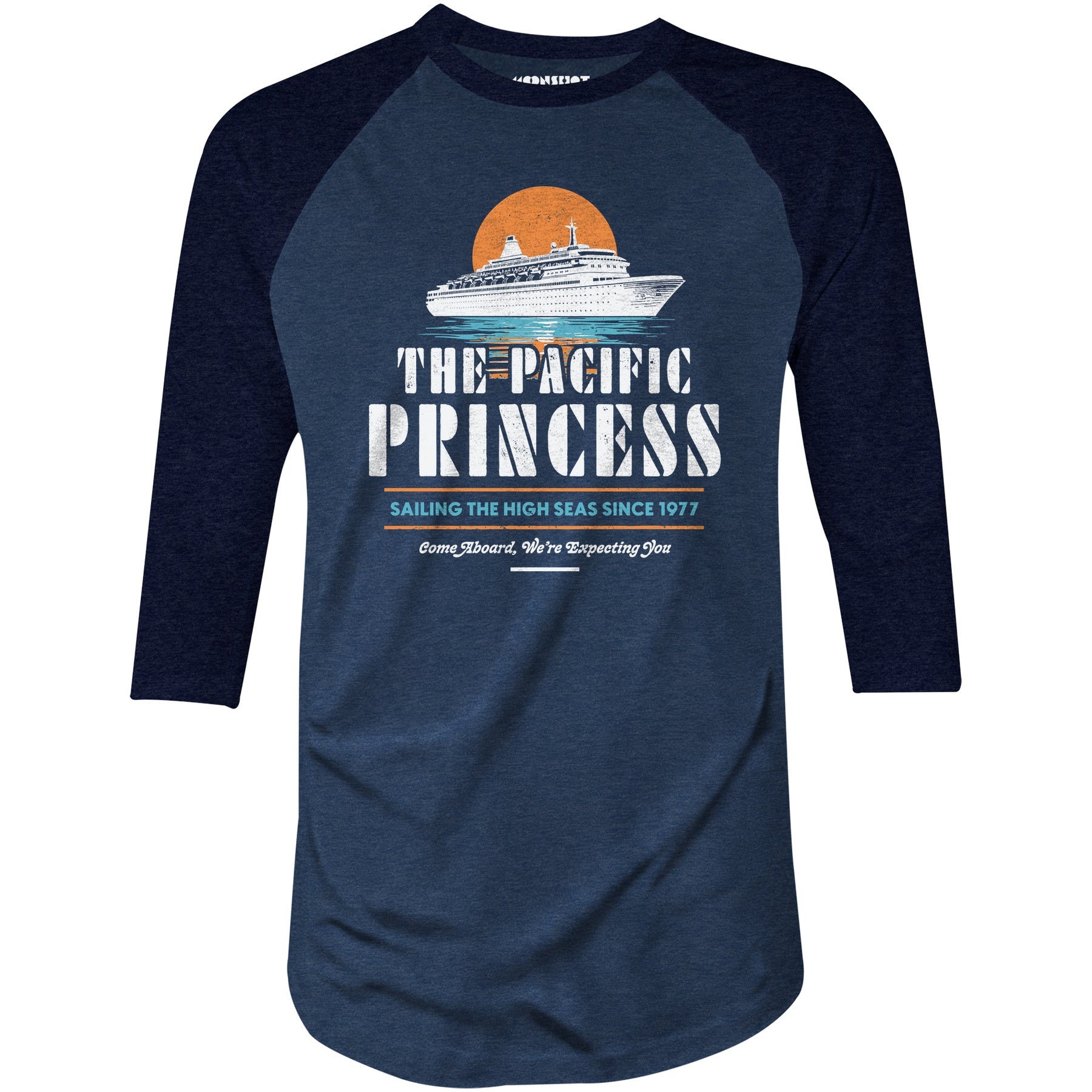 The Pacific Princess - 3/4 Sleeve Raglan T-Shirt