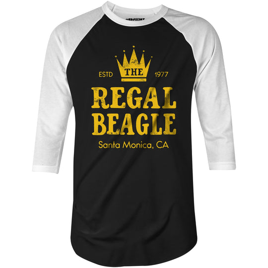The Regal Beagle - Santa Monica, CA - 3/4 Sleeve Raglan T-Shirt