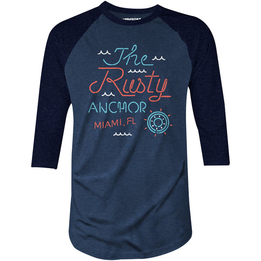 The Rusty Anchor Bar - 3/4 Sleeve Raglan T-Shirt