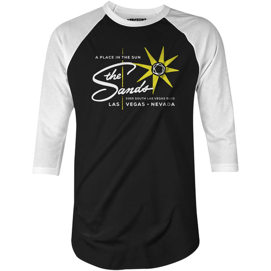 The Sands v6 - Vintage Las Vegas - 3/4 Sleeve Raglan T-Shirt