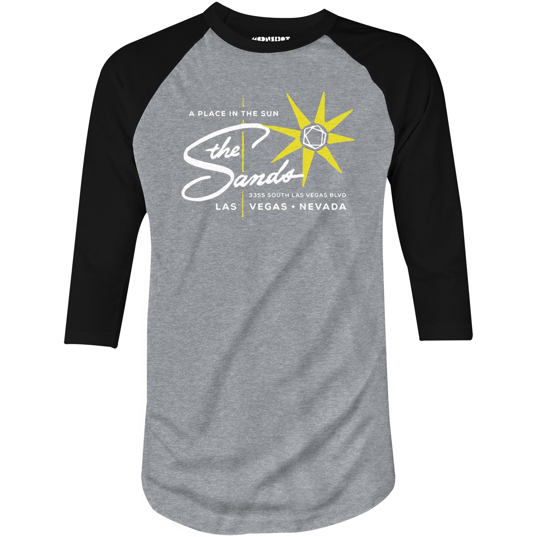 The Sands v6 - Vintage Las Vegas - 3/4 Sleeve Raglan T-Shirt