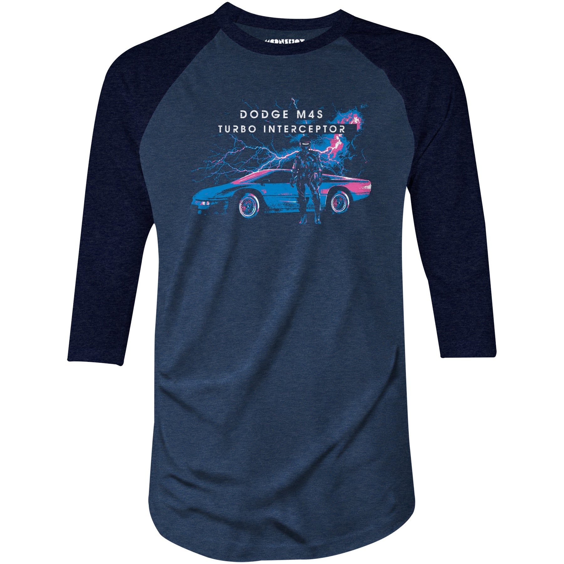 The Wraith Dodge M4S Turbo Interceptor - 3/4 Sleeve Raglan T-Shirt