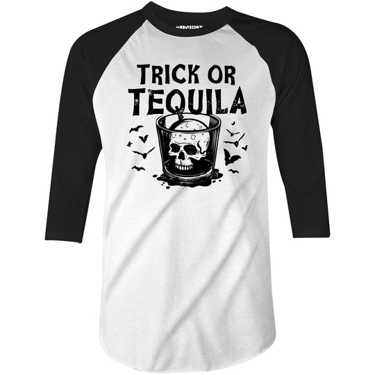 Trick or Tequila - 3/4 Sleeve Raglan T-Shirt