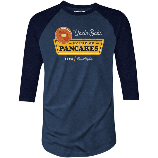 Uncle Bob's House of Pancakes - Reservoir Dogs - 3/4 Sleeve Raglan T-Shirt