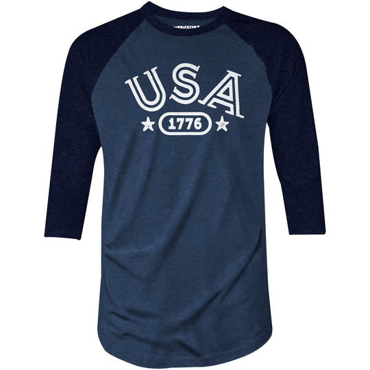 USA 1776 - 3/4 Sleeve Raglan T-Shirt