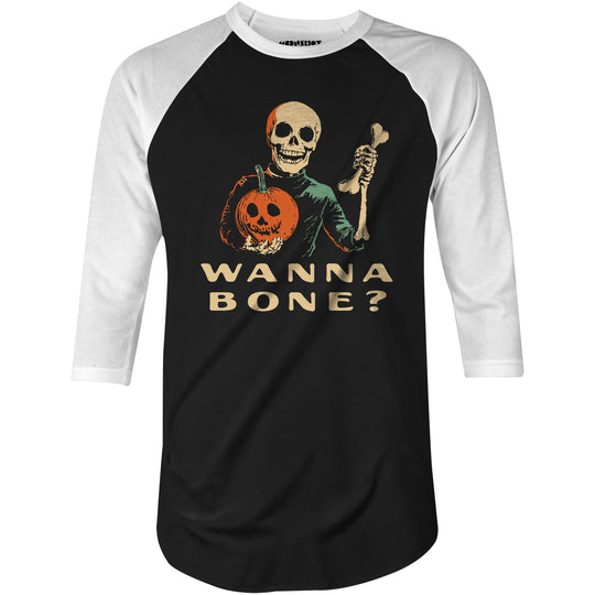 Wanna Bone? - 3/4 Sleeve Raglan T-Shirt