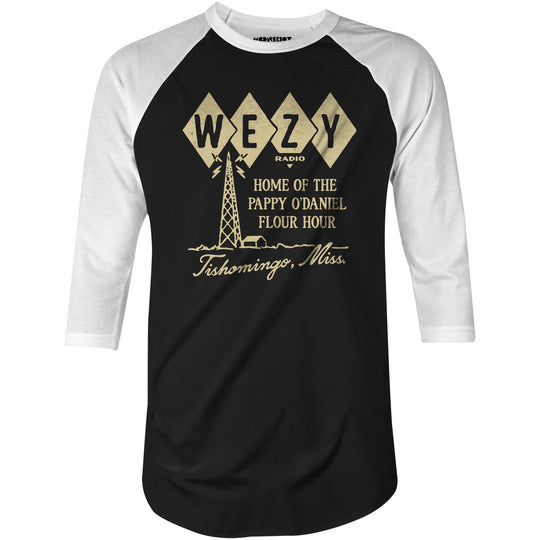 WEZY Radio - O Brother, Where Art Thou? - 3/4 Sleeve Raglan T-Shirt
