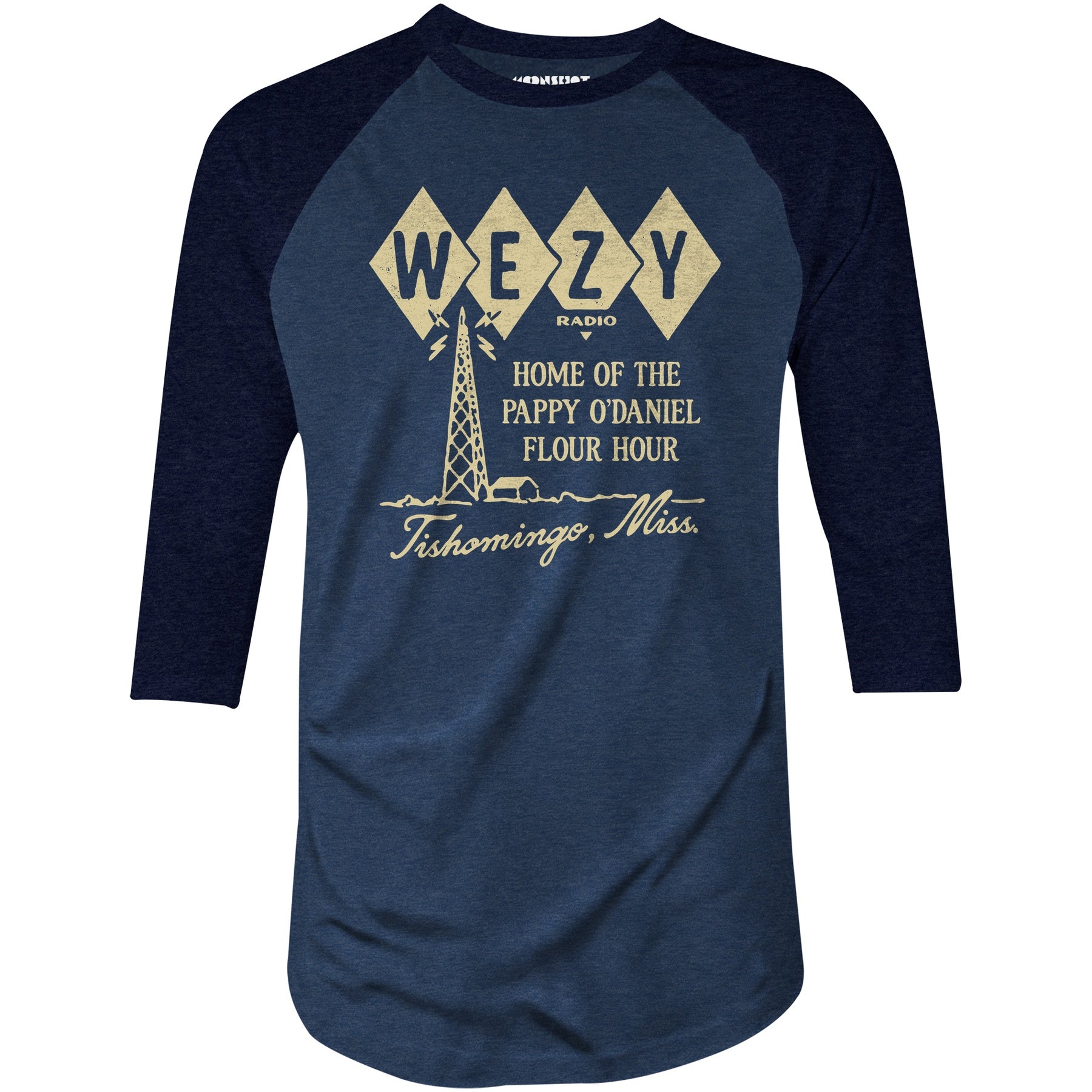 WEZY Radio - O Brother, Where Art Thou? - 3/4 Sleeve Raglan T-Shirt