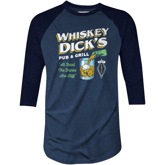 Whiskey Dick's Pub & Grill - 3/4 Sleeve Raglan T-Shirt