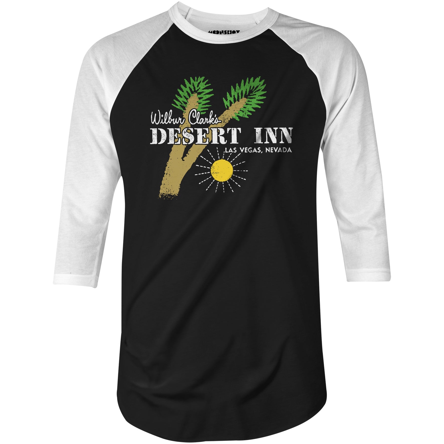 Wilbur Clark's Desert Inn - Vintage Las Vegas - 3/4 Sleeve Raglan T-Shirt