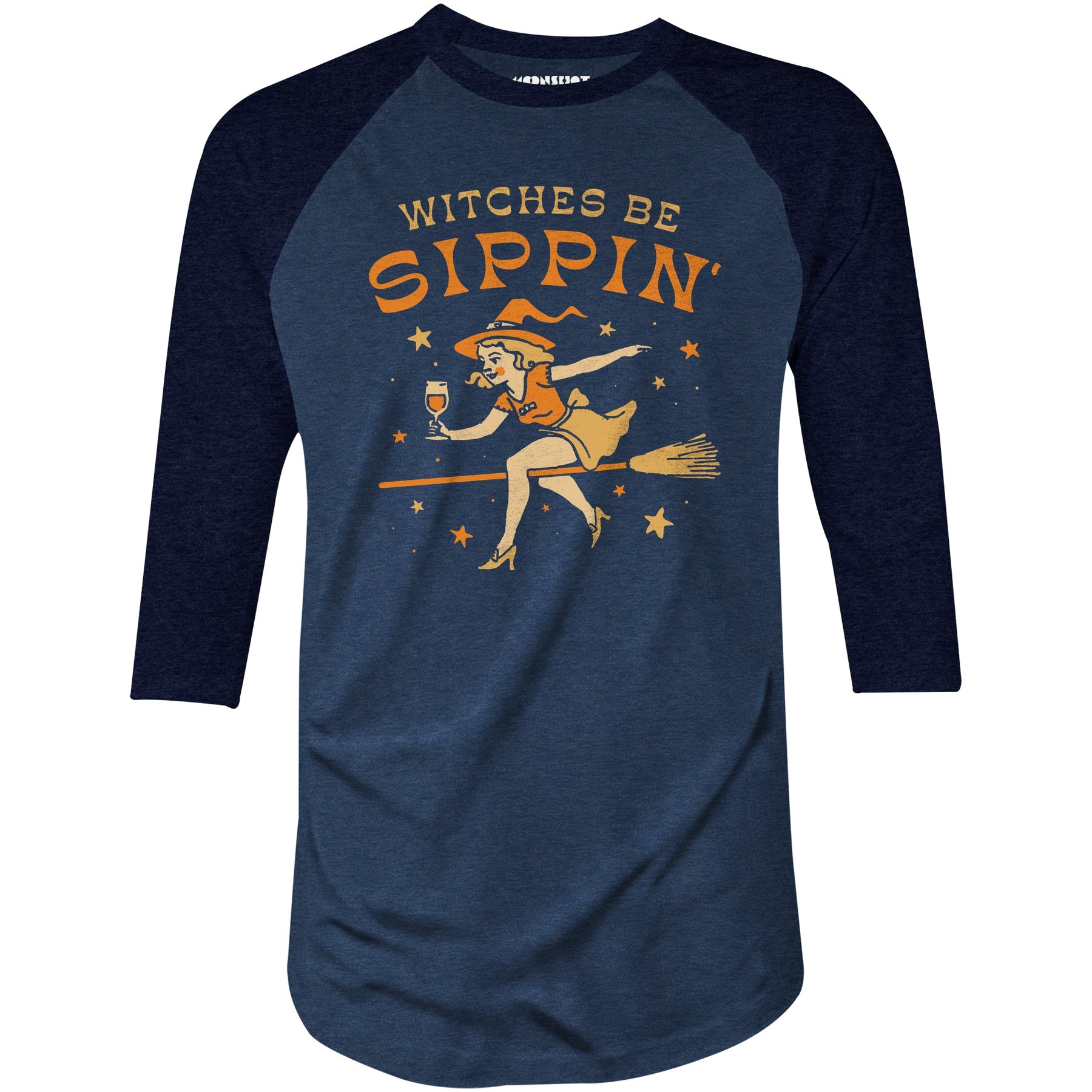 Witches be Sippin' - 3/4 Sleeve Raglan T-Shirt