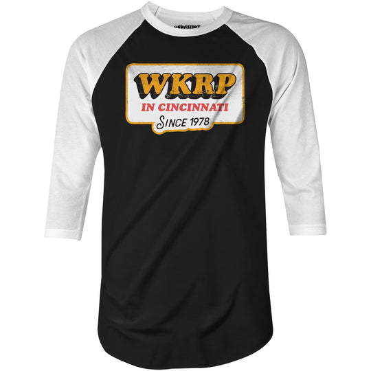 WKRP in Cincinnati - 3/4 Sleeve Raglan T-Shirt
