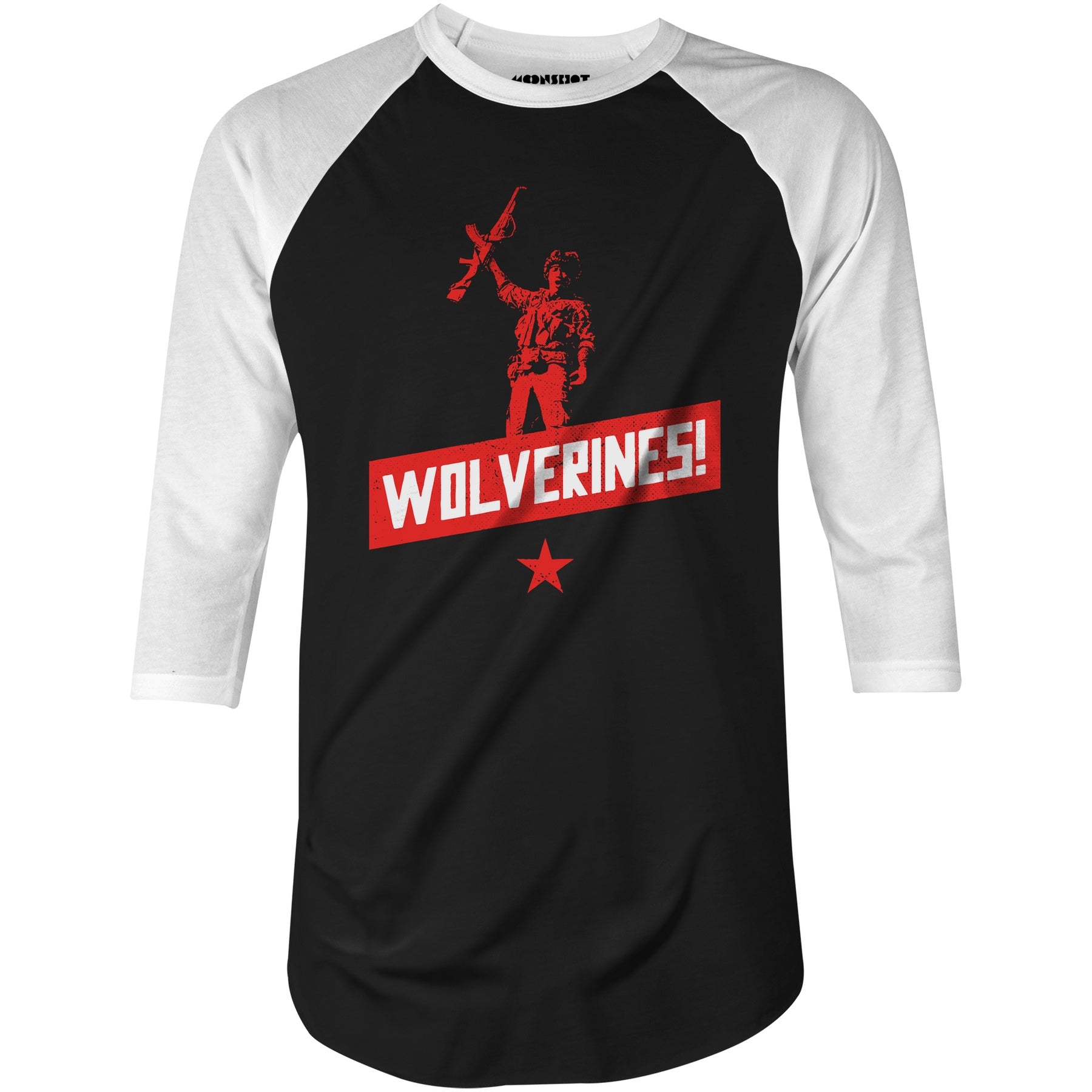 Wolverines - 3/4 Sleeve Raglan T-Shirt