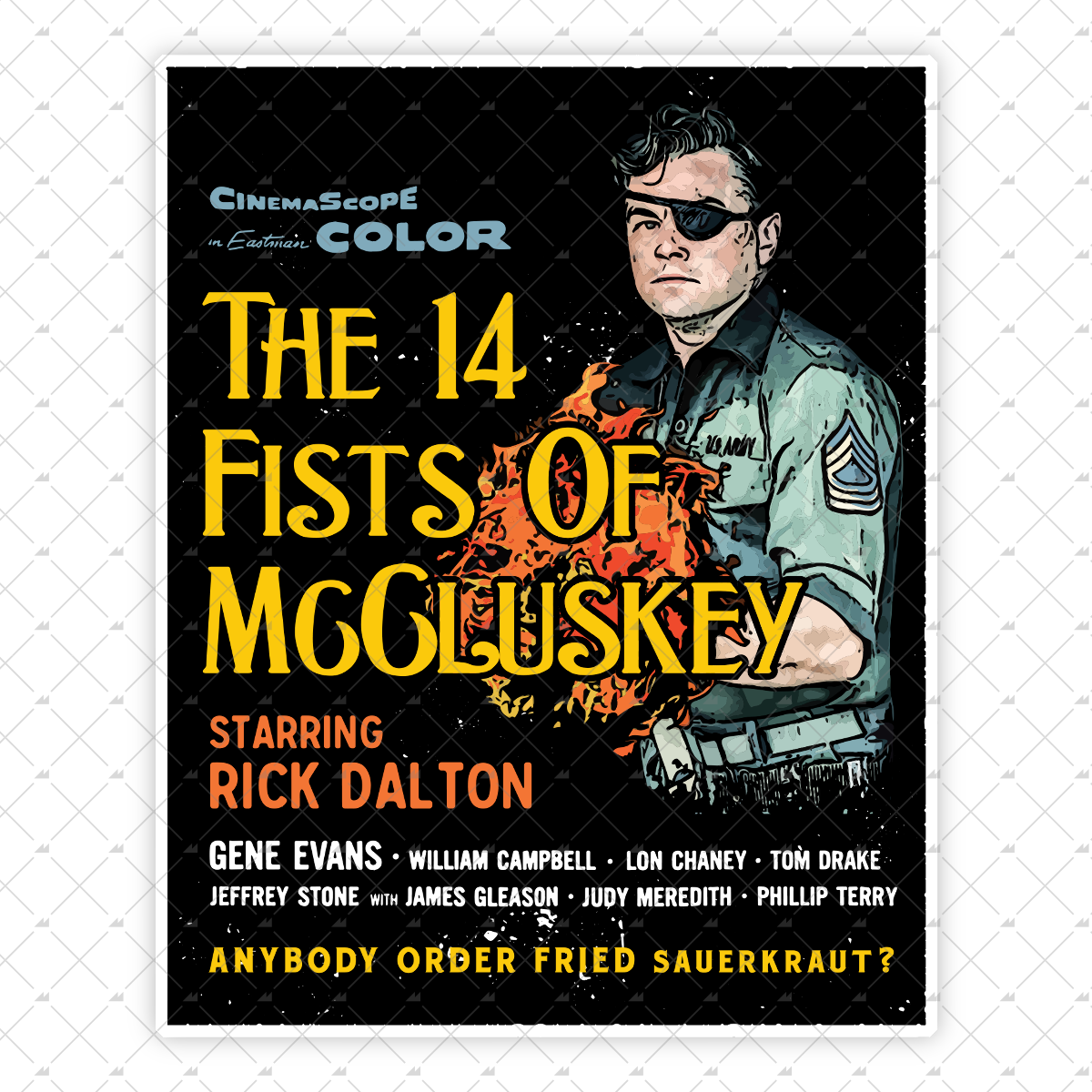 Rick Dalton - The 14 Fists of McCluskey - Sticker