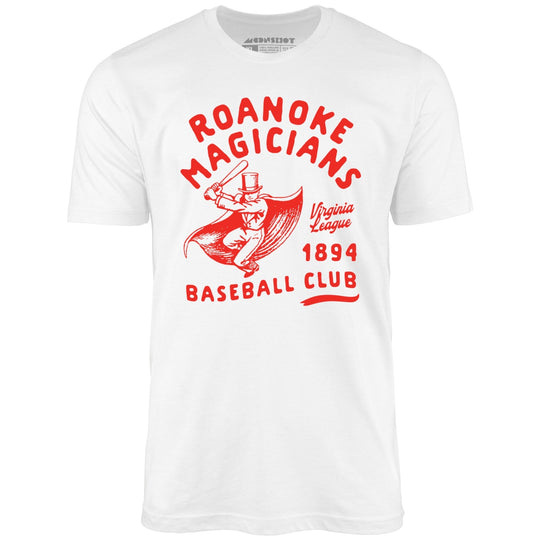 Roanoke Magicians - Virginia - Vintage Defunct Baseball Teams - White - Unisex T-Shirt