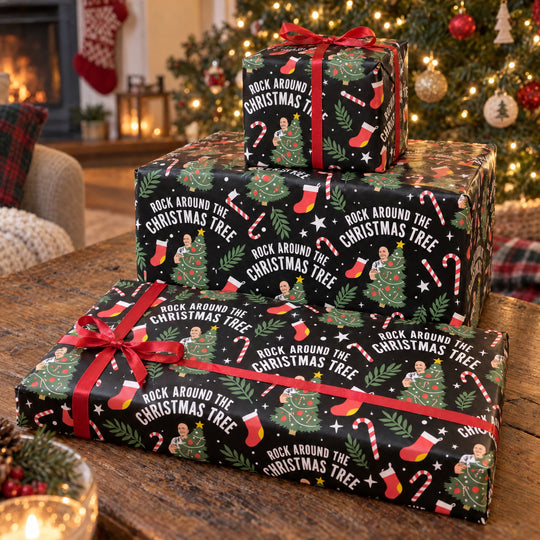 Rock Around the Christmas Tree - Gift Wrapping Paper