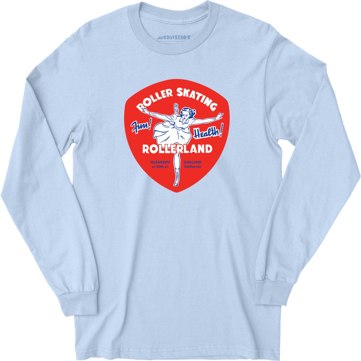 Rollerland - Oakland, CA - Vintage Roller Rink - Long Sleeve T-Shirt