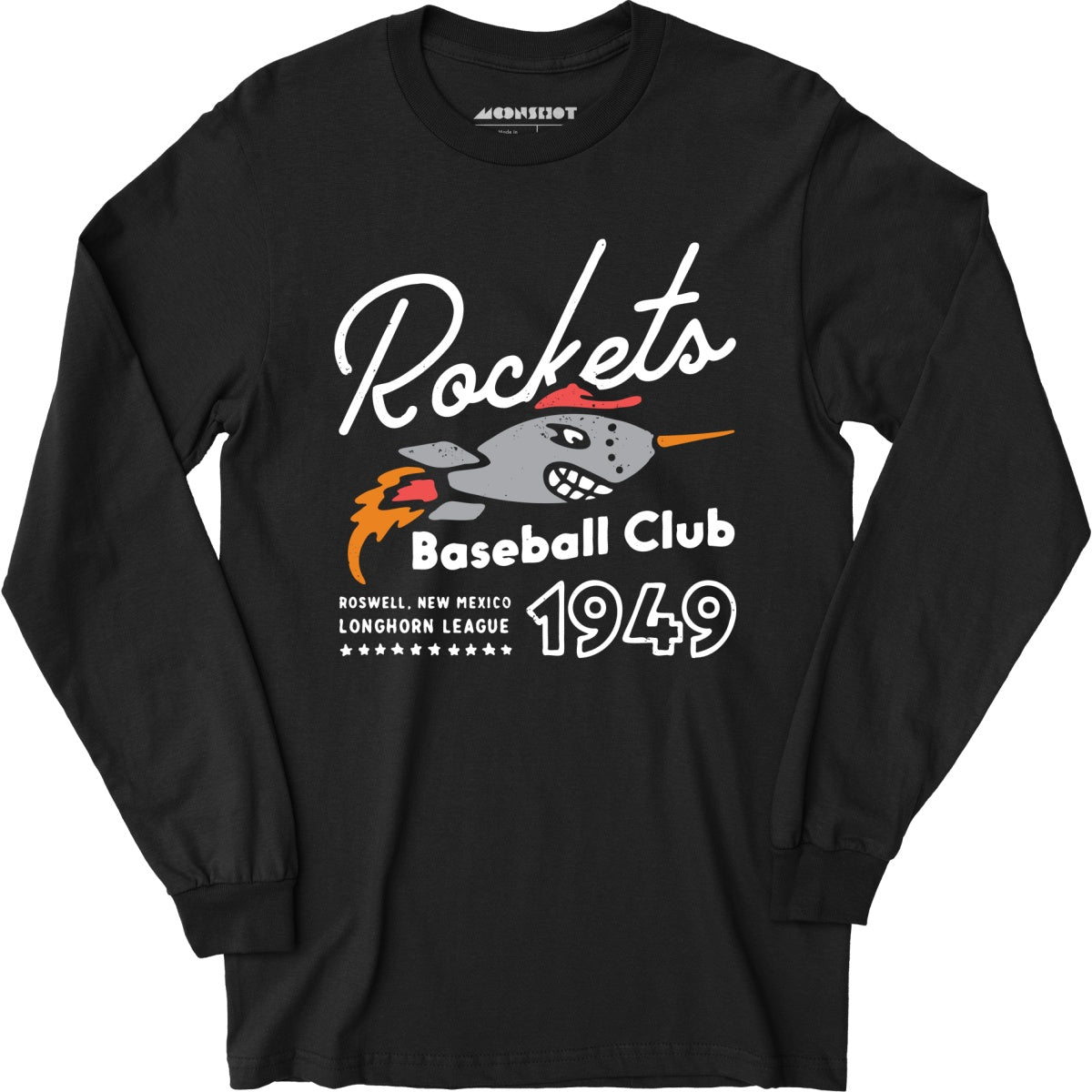 Roswell Rockets - New Mexico - Vintage Defunct Baseball Teams - Long Sleeve T-Shirt