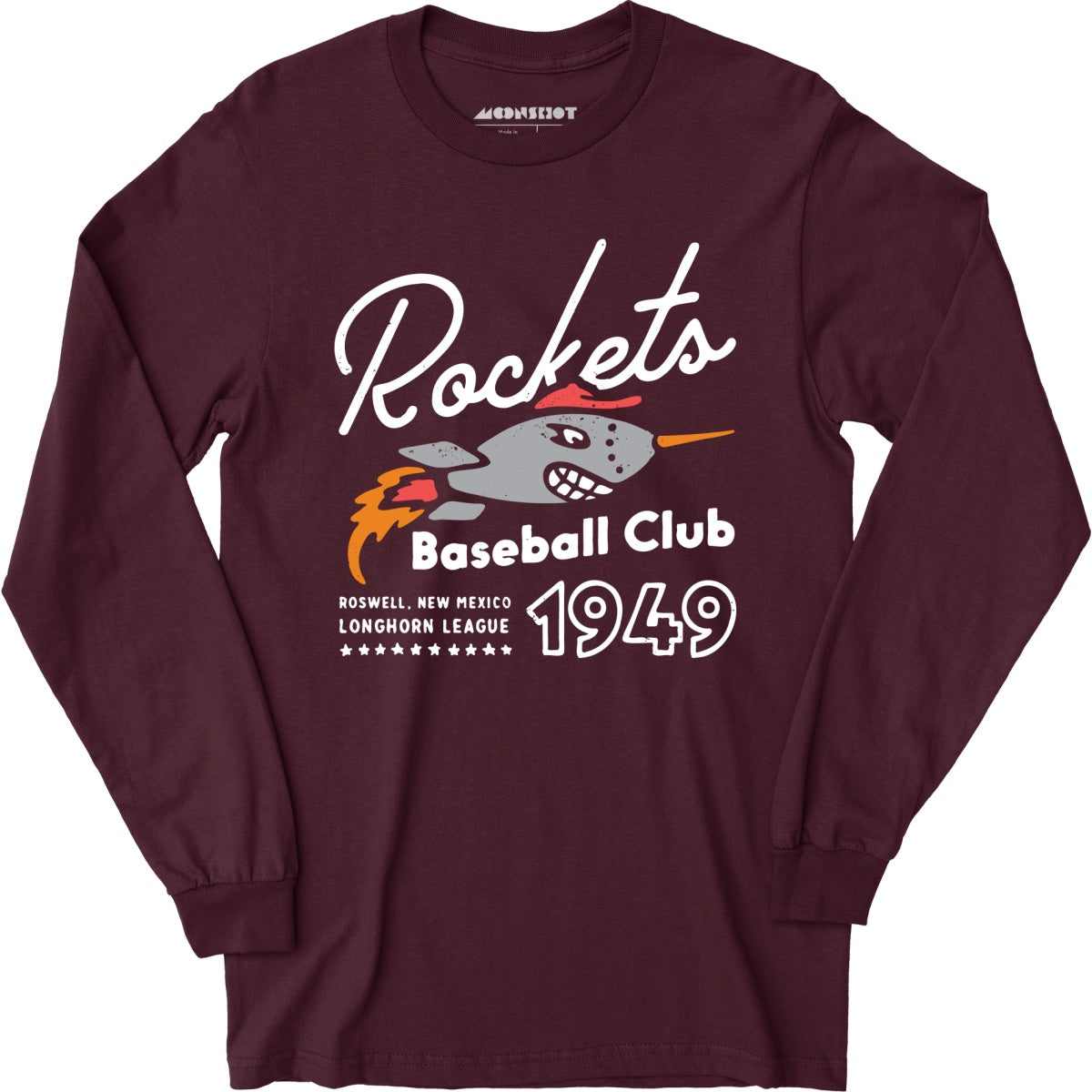 Roswell Rockets - New Mexico - Vintage Defunct Baseball Teams - Long Sleeve T-Shirt