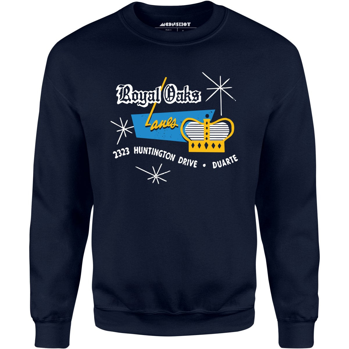 Royal Oaks Lanes - Duarte, CA - Vintage Bowling Alley - Unisex Sweatshirt