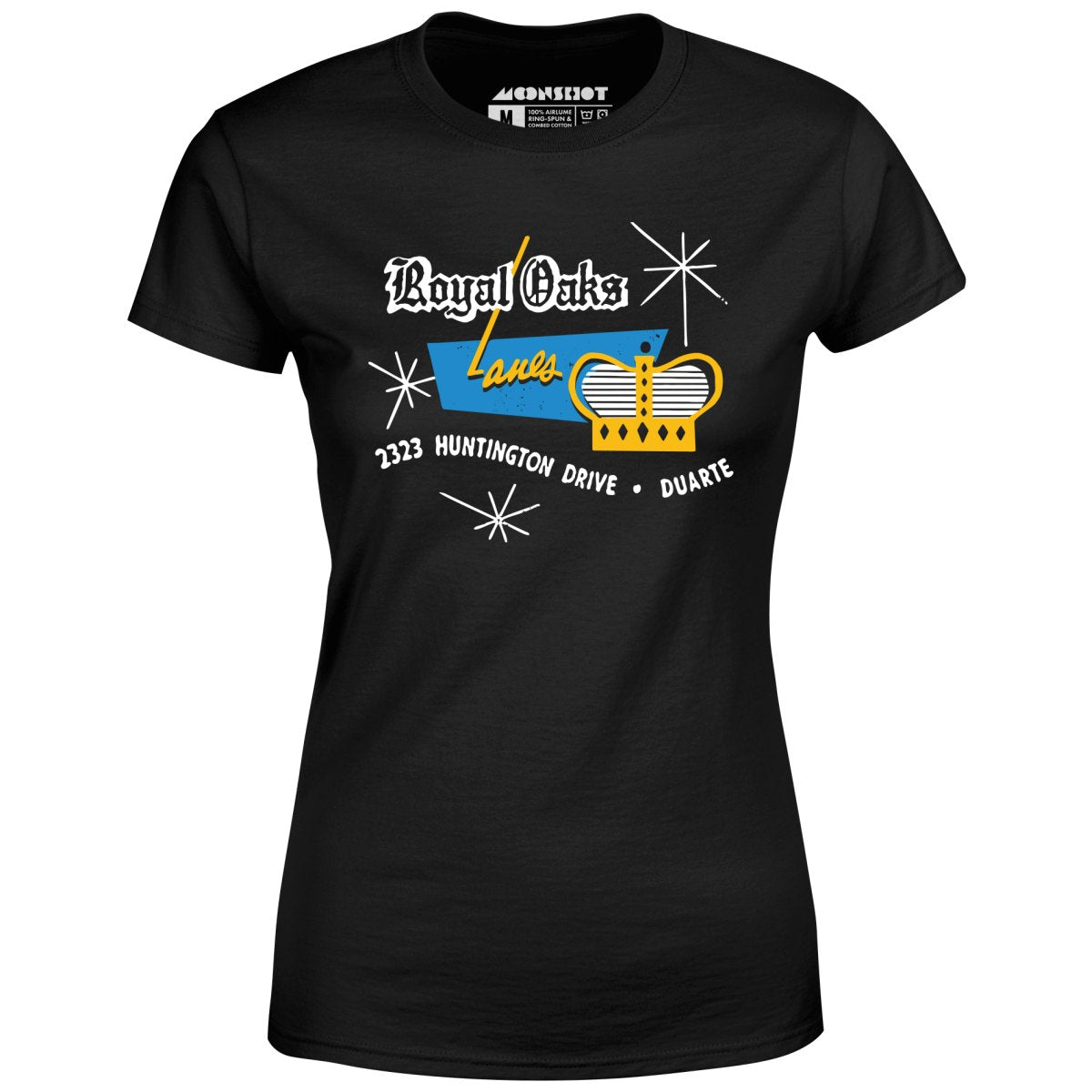 Royal Oaks Lanes - Duarte, CA - Vintage Bowling Alley - Women's T-Shirt