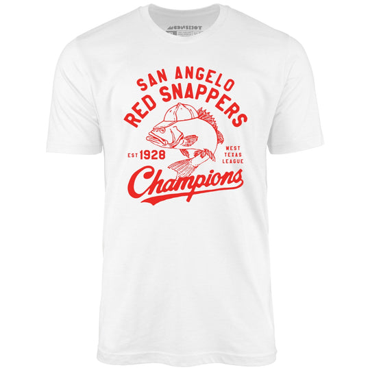 San Angelo Red Snappers - Texas - Vintage Defunct Baseball Teams - White - Unisex T-Shirt