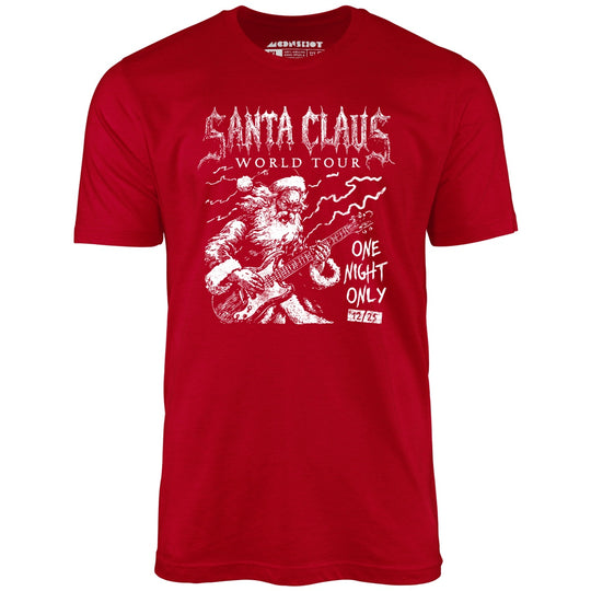 Santa Claus World Tour - Red - Unisex T-Shirt