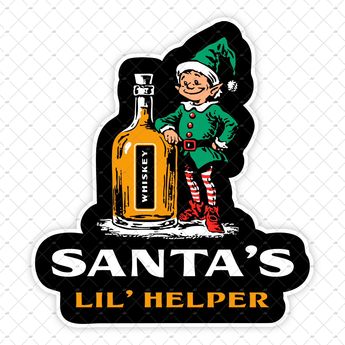 Santa's Lil' Helper - Sticker
