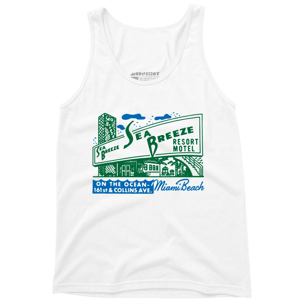 Sea Breeze - Miami, FL - Vintage Motel - Unisex Tank Top