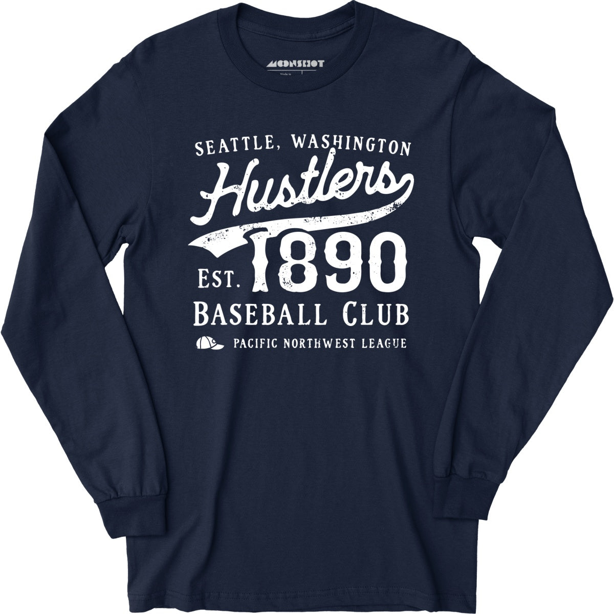 Seattle Hustlers - Washington - Vintage Defunct Baseball Teams - Long Sleeve T-Shirt
