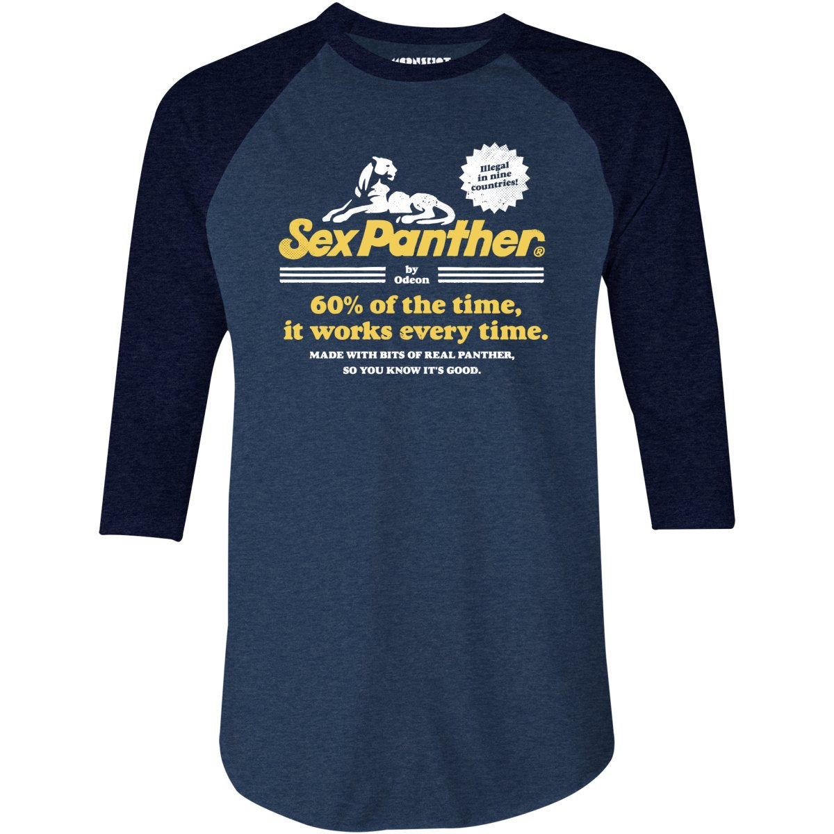 Sex Panther Cologne - 3/4 Sleeve Raglan T-Shirt