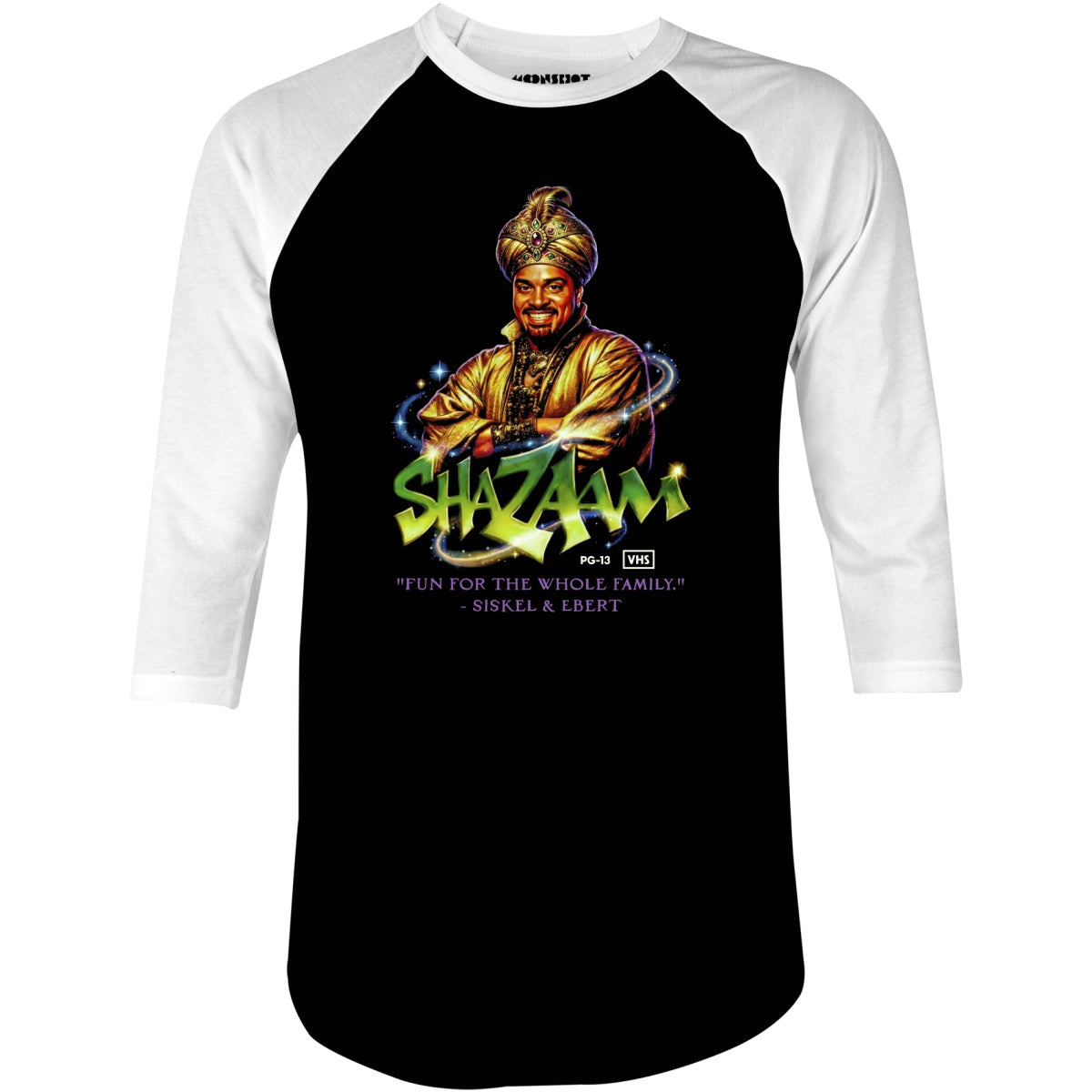 Shazaam - 3/4 Sleeve Raglan T-Shirt