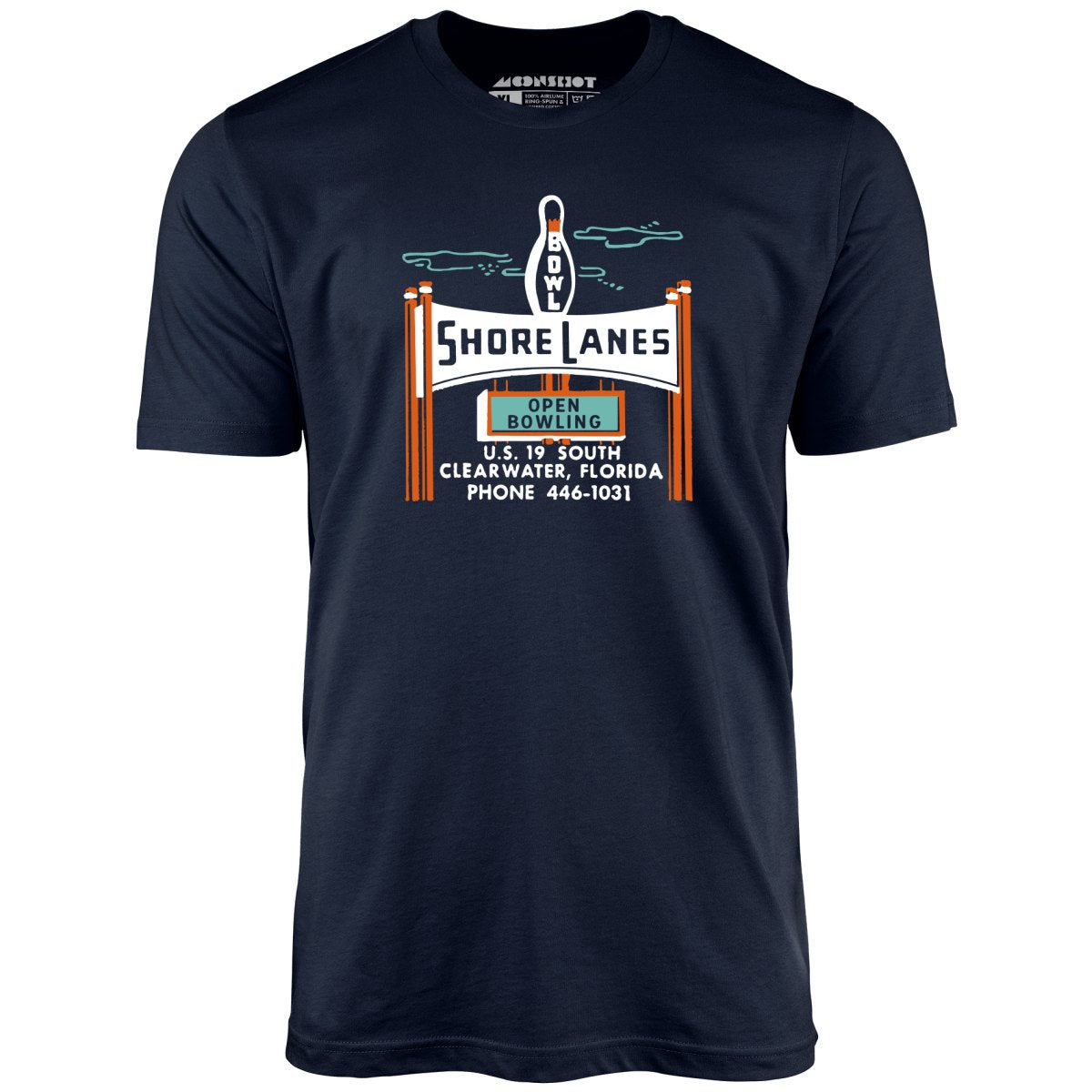 Shore Lanes - Clearwater, FL - Vintage Bowling Alley - Unisex T-Shirt