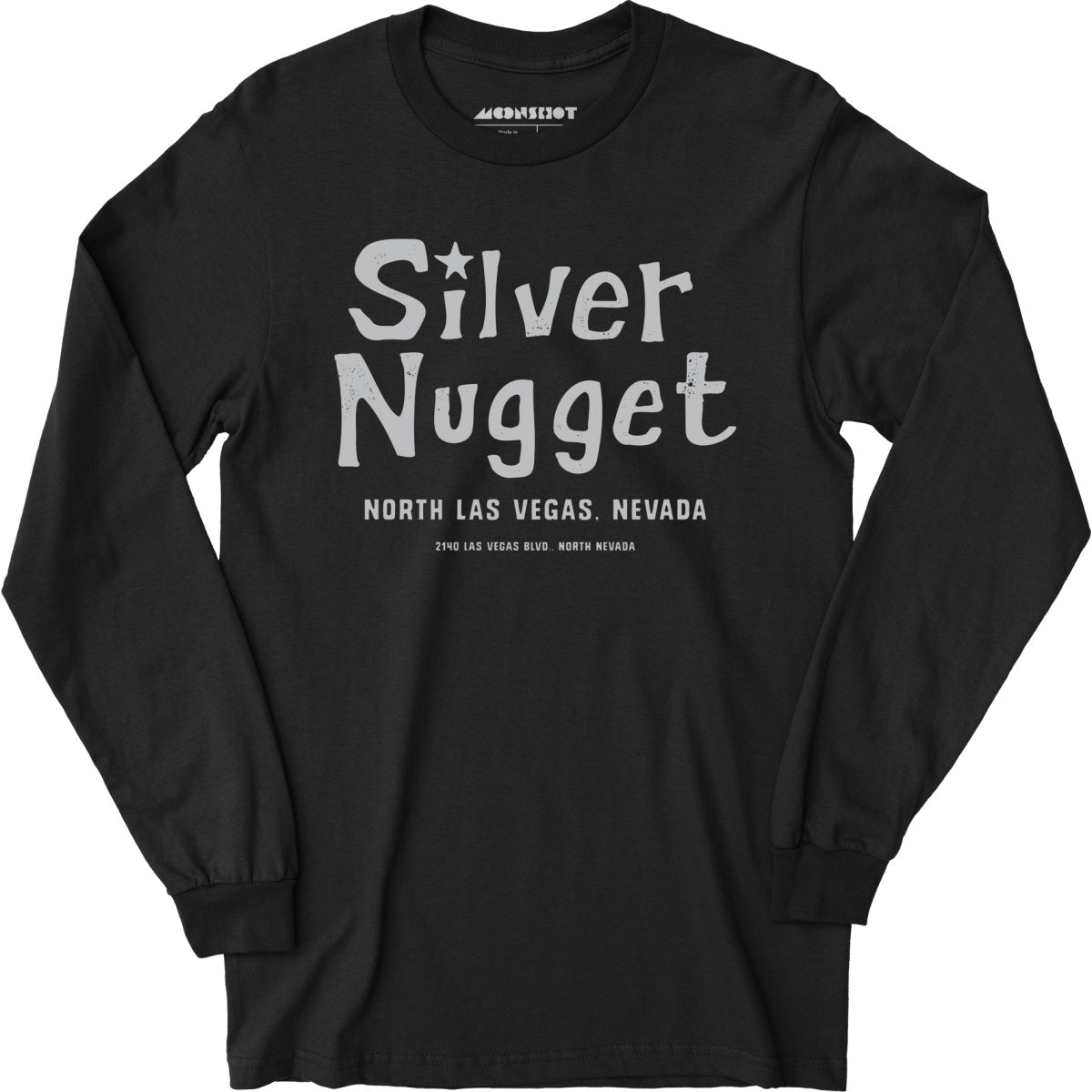 Silver Nugget v2 - Vintage Las Vegas - Long Sleeve T-Shirt