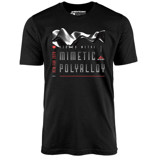 Skynet - Mimetec Polyalloy - Liquid Metal - Black - Unisex T-Shirt